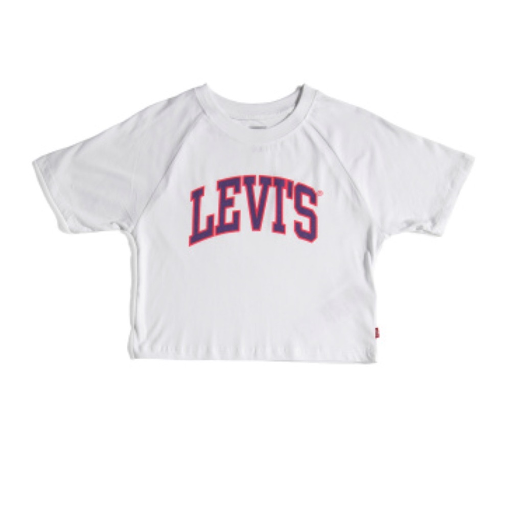 LEVIS Girls Cropped Boxy Tee